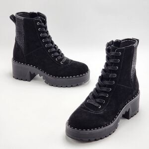 Vince Camuto Marrela Suede Combat Boot Size 7
